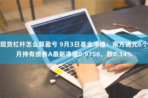 现货杠杆怎么算盈亏 9月3日基金净值：南方通元6个月持有债券A最新净值0.9756，跌0.14%