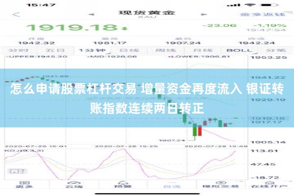 怎么申请股票杠杆交易 增量资金再度流入 银证转账指数连续两日转正