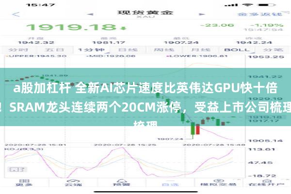 a股加杠杆 全新AI芯片速度比英伟达GPU快十倍！SRAM龙头连续两个20CM涨停，受益上市公司梳理