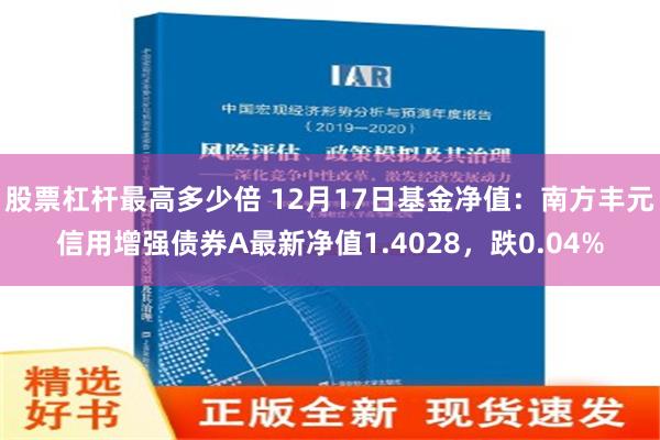 股票杠杆最高多少倍 12月17日基金净值：南方丰元信用增强债券A最新净值1.4028，跌0.04%